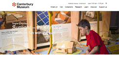 Desktop Screenshot of canterburymuseum.com