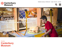 Tablet Screenshot of canterburymuseum.com